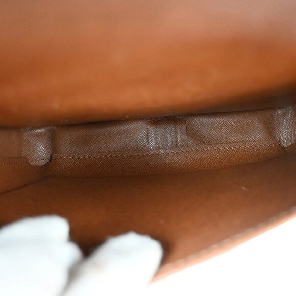 LOUIS VUITTON Cartouchiere MM Shoulder Bag Monogram Leather Brown - Picture 7 of 14